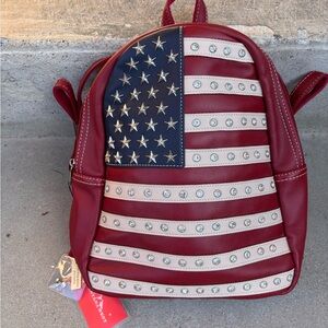 Montana West American Pride Backpack Studs & Crystals Concealed Carry Handbag